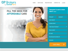 Tablet Screenshot of dpbrokers.com